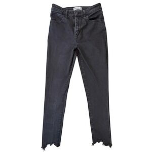 Abercrombie & Fitch Curve Love Super Skinny Ankle Jeans Black High Rise 28‎ 6R